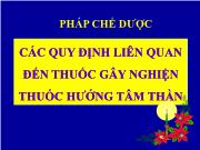 Luật pháp - Pháp chế dược