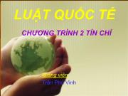 Luật quốc tế - Giới thiệu