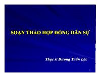 Soạn thảo hợp đồng dân sự