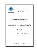 Tài liệu hướng dẫn học tập soạn thảo văn bản pháp luật