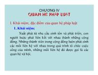 Luật hành chính Việt Nam - Chương IV: Quan hệ pháp luật