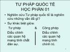 Luật hành chính Việt Nam - Tư pháp quốc tế