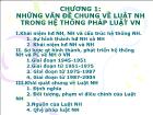 Luật học - Chương 1: Những vấn đề chung về luật nh trong hệ thống pháp luật Việt Nam