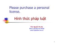 Luật học - Hình thức pháp luật