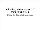 Luật học - Kỹ năng hành nghề tư vấn pháp luật