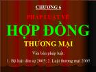 Luật kinh tế - Chương 6: Pháp luật về hợp đồng thương mại