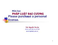 Tài liệu môn Pháp luật đại cương (Please purchase a personal license)