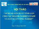 Báo cáo Doanh nghiệp năng suất và tinh gọn với giải pháp năng suất toàn diện