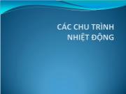 Cơ khí chế tạo máy - Các chu trình nhiệt động