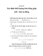 Cơ khí chế tạo máy - Chương 15: Xác định khối lượng hàn bằng giáp mối - Bán tự động