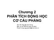 Cơ khí chế tạo máy - Chương 2: Phân tích động học cơ cấu phẳng