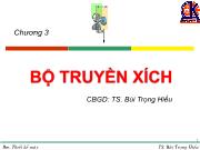 Cơ khí chế tạo máy - Chương 3: Bộ truyền xích