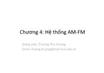 Cơ khí chế tạo máy - Chương  4:  Hệ thống AM - FM