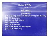 Cơ khí chế tạo máy - Chương 5: Phay