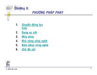 Cơ khí chế tạo máy - Chương 8: Phương pháp phay