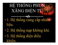 Cơ khí chế tạo máy - Hệ thống phun xăng điện tử