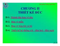 Công nghệ đúc - Chương II: Thiết kế đúc