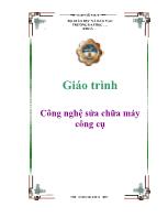 Giáo trình Công nghệ sửa chữa máy công cụ