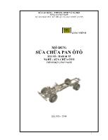 Nghề sửa chữa ô tô - Sửa chữa pan ô tô