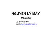 Nguyên lý máy ME3060 - Chương 1: Cấu trúc cơ cấu