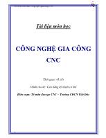 Tìm hiểu Công nghệ gia công CNC