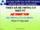 Bài thuyết trình Hệ thống cửa tự động