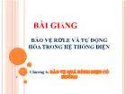 Bảo vệ rơle và tự động hóa trong hệ thống điện - Chương 6: Bảo vệ quá dòng điện có hướng