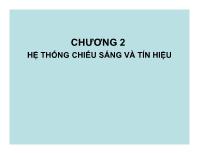 Cơ khí chế tạo máy - Chương 2: Hệ thống chiếu sáng và tín hiệu