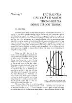 Công nghệ ô tô - Chương 1: Tác hại của các chất ô nhiễm trong khí xả động cơ đốt trong