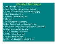 Điện điện tử - Chương 9: Dao động ký