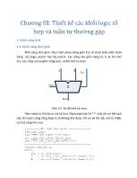 Điện điện tử - Chương III: Thiết kế các khối logic tổ hợp và tuần tự thường gặp