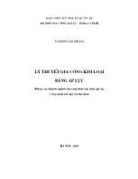 Lí thuyết gia công kim lại bằng áp lực