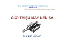 Máy nén SA - Giới thiệu máy nén SA