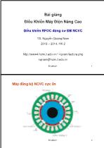 Bài giảng Điều khiển máy điện nâng cao - Điều khiển RFOC động cơ ĐB NCVC