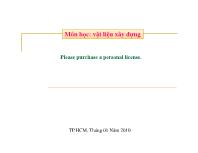 Bài giảng Vật liệu xây dựng - Chương 5: Bê tông