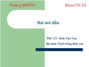 Bệnh học thủy sản - Bài mở đầu