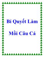 Bí quyết làm mồi câu cá