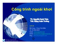 Công trình ngoài khơi - Chương II: Tải trọng tác dụng lên công trình ngoài khơi
