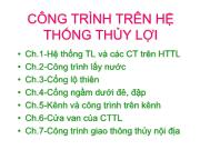 Công trình trên hệ thống thủy lợi