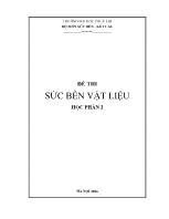 Đề thi Sức bền vật liệu (học phần 2)