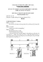 Đề thi tốt nghiệp cao đẳng nghề: Kỹ thuật xây dựng - Môn thi: Lý thuyết chuyên môn nghề - Mã đề thi: KTXD - LT 23