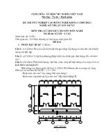 Đề thi tốt nghiệp cao đẳng nghề: Kỹ thuật xây dựng - Môn thi: Lý thuyết chuyên môn nghề - Mã đề thi: KTXD – LT 02