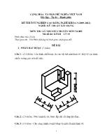Đề thi tốt nghiệp cao đẳng nghề: Kỹ thuật xây dựng - Môn thi: Lý thuyết chuyên môn nghề - Mã đề thi: KTXD - LT 19