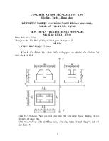 Đề thi tốt nghiệp cao đẳng nghề: Kỹ thuật xây dựng - Môn thi: Lý thuyết chuyên môn nghề - Mã đề thi: KTXD - LT 11