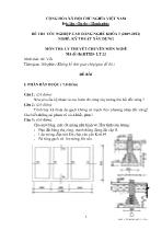 Đề thi tốt nghiệp cao đẳng nghề: Kỹ thuật xây dựng - Môn thi: Lý thuyết chuyên môn nghề - Mã đề thi: KTXD - LT 22