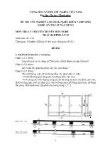 Đề thi tốt nghiệp cao đẳng nghề: Kỹ thuật xây dựng - Môn thi: Lý thuyết chuyên môn nghề - Mã đề thi: KTXD - LT 25