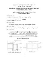 Đề thi tốt nghiệp cao đẳng nghề: Kỹ thuật xây dựng - Môn thi: Lý thuyết chuyên môn nghề - Mã đề thi: KTXD - LT 32