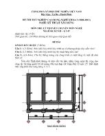 Đề thi tốt nghiệp cao đẳng nghề: Kỹ thuật xây dựng - Môn thi: Lý thuyết chuyên môn nghề - Mã đề thi: KTXD - LT 47