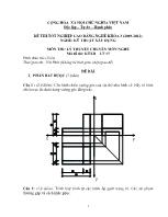 Đề thi tốt nghiệp cao đẳng nghề: Kỹ thuật xây dựng - Môn thi: Lý thuyết chuyên môn nghề - Mã đề thi: KTXD - LT 17