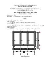 Đề thi tốt nghiệp cao đẳng nghề: Kỹ thuật xây dựng - Môn thi: Lý thuyết chuyên môn nghề - Mã đề thi: KTXD - LT 48